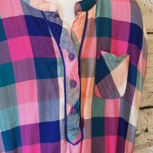 Cat & Jack Casual Pink Plaid Dress Size 6/6X - Picture 2 of 4